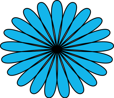 Blue flower clipart