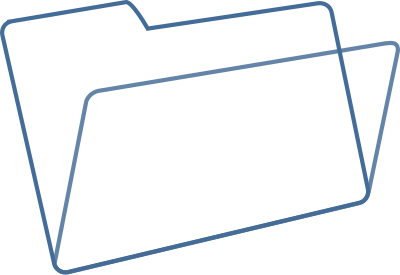 Blue folder clipart