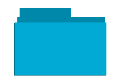 Blue folder clipart