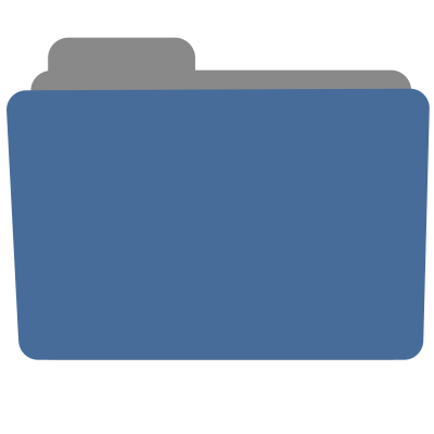 Blue Folder Icon clipart