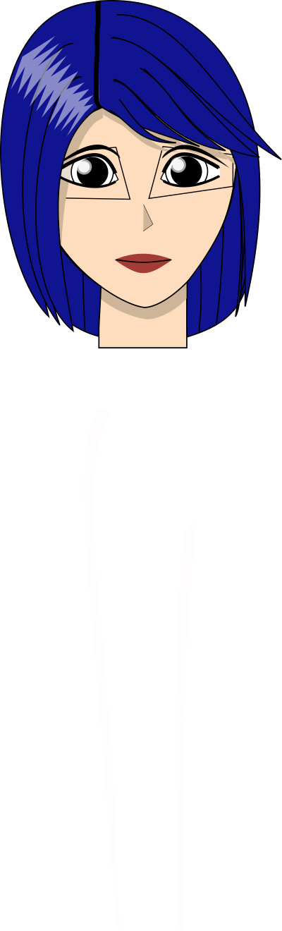 Blue girl dirk struve clipart