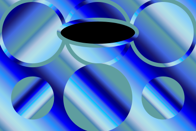 Blue gradients clipart