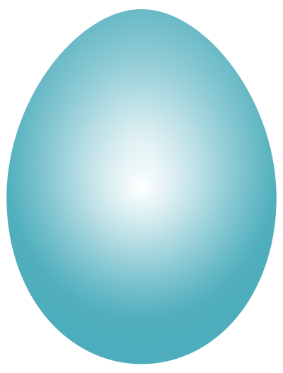 Blue Green Easter Egg clipart
