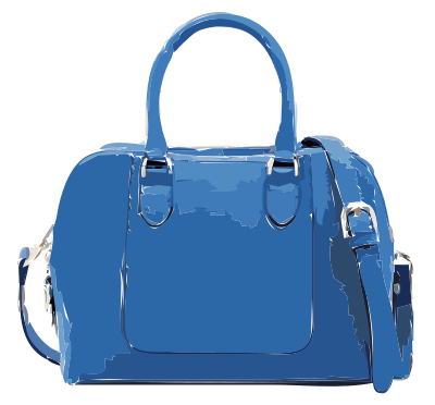 Blue Handbag "despamed" clipart