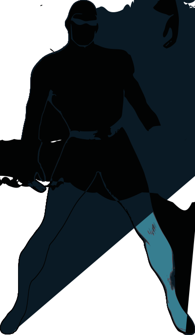 Blue hero 4 clipart