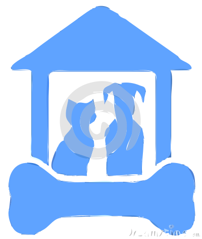 Blue house clipart