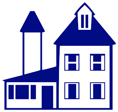 Blue House clipart