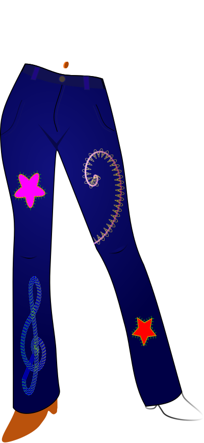 Blue jeans clipart