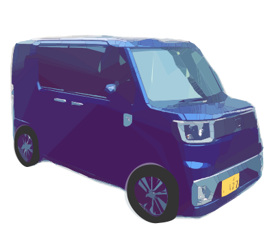 Blue Kei Car clipart