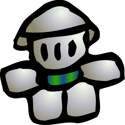 Blue knight icon clipart