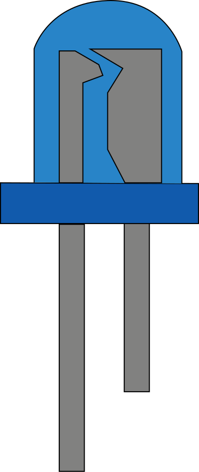 Blue LED clipart