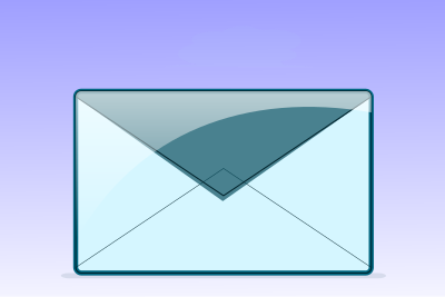 Blue letter clipart