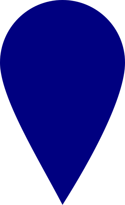 Blue map locator marker clipart