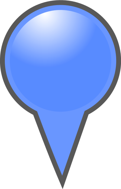 Blue Map Marker clipart