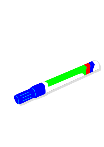 Blue marker clipart