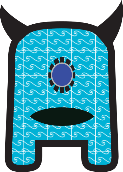 Blue Monster clipart