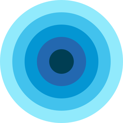 Blue onion diagram subsets centered symmetrical clipart