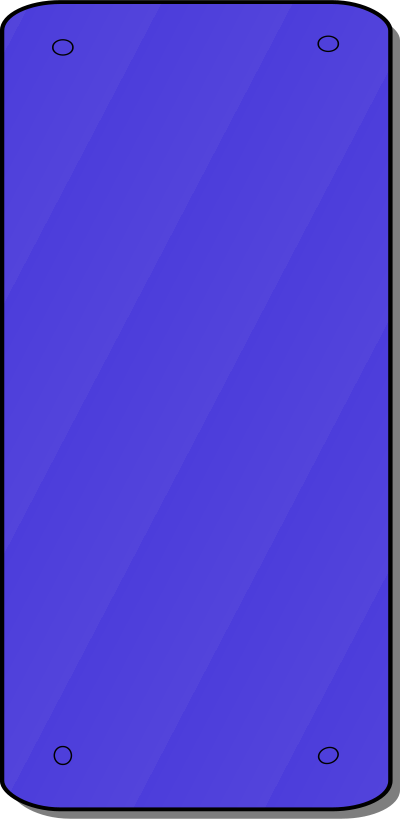 Blue pane clipart