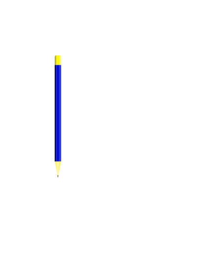 Blue Pencil clipart