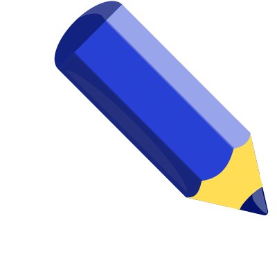 Blue pencil clipart