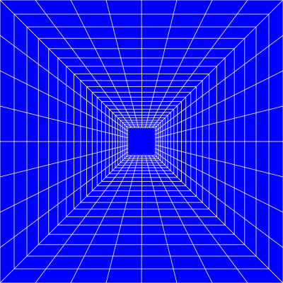 Blue Perspective Grid clipart