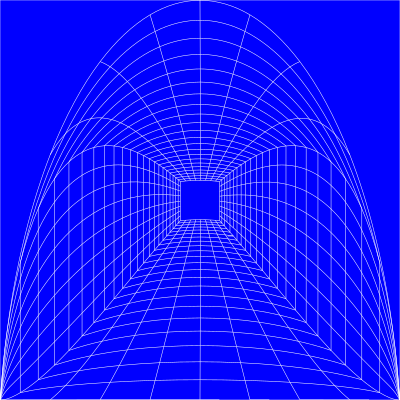 Blue Perspective Grid Distorted 15 clipart