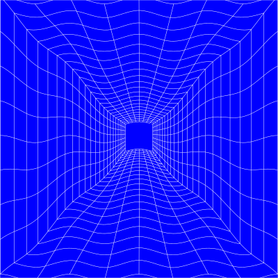 Blue Perspective Grid Distorted 16 clipart