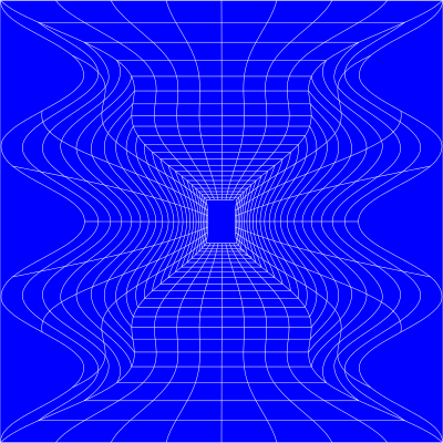 Blue Perspective Grid Distorted 17 clipart