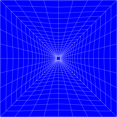 Blue Perspective Grid Distorted 4 clipart
