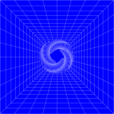 Blue Perspective Grid Distorted 8 clipart