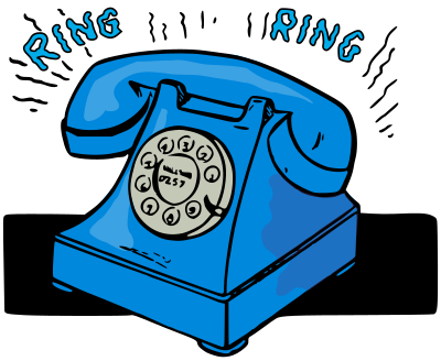 Blue Phone clipart
