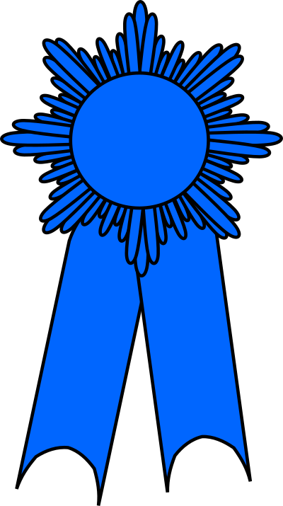 Blue ribbon! clipart