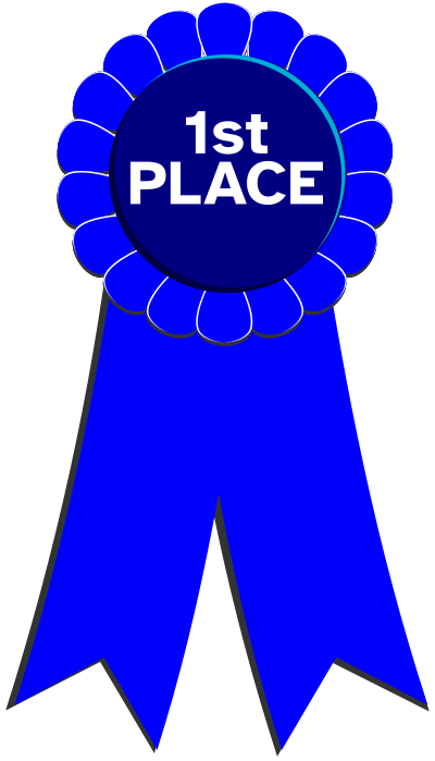 Blue Ribbon - First Place clipart
