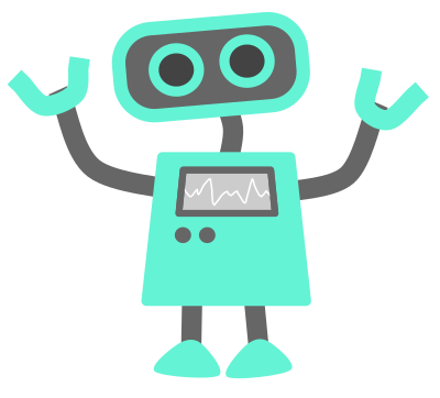 Blue Robot clipart