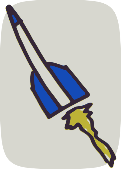 Blue rocket clipart