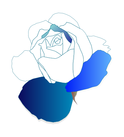 Blue Rose clipart