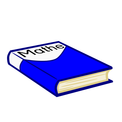 Blue schoolbook clipart