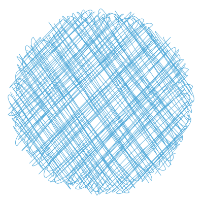Blue scribble lines clipart