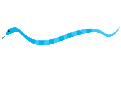 Blue Snake clipart