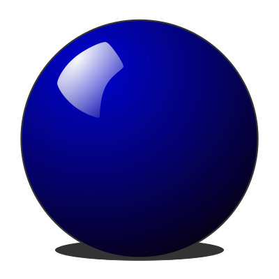 Blue Snooker Ball clipart