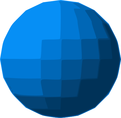 Blue Sphere Disco ball clipart