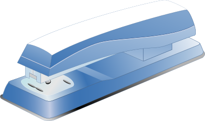 Blue stamper clipart
