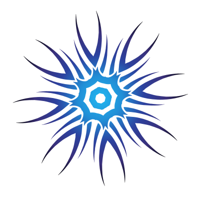 Blue star shape clip art clipart