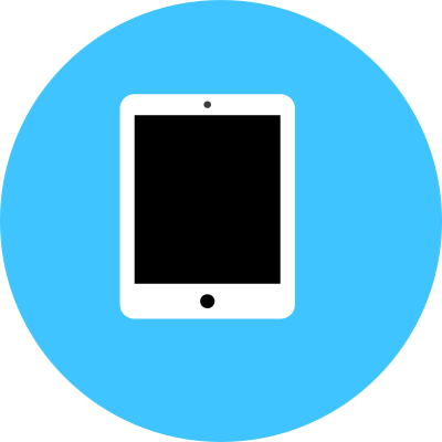 Blue Tablet clipart