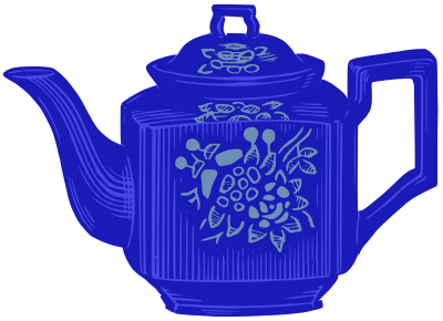 Blue Teapot clipart