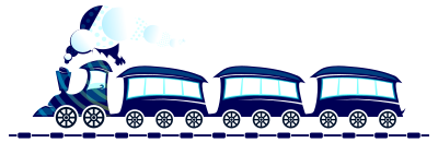 Blue Train clipart