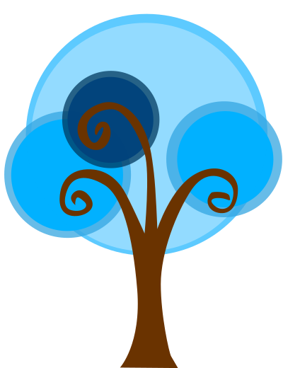 Blue Tree clipart