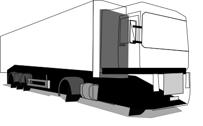 Blue truck clipart