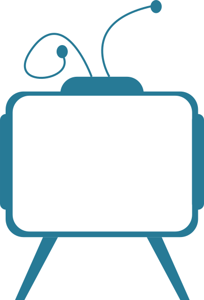 Blue tv clipart