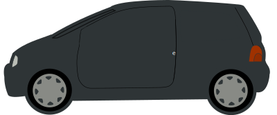 Blue Twingo clipart